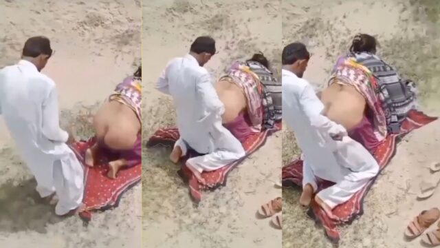 Desperately Horny Pakistani Jhang Couple Fucking Outdoor, mms Leaked with clear Audio