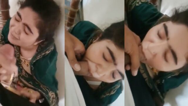 Pakistani Hot girl giving Blowjob to her Lover, Viral Leaked video
