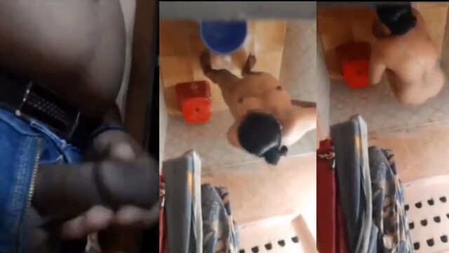 Neighbour jerked looking at hot bhabi in bathroom, Secret video
