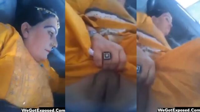 Paki bhabhi nai car k andar chudwai apni chikni moti chut, Leaked video
