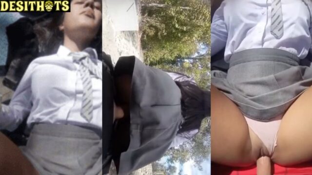 Indian College Girl in Uniform Gets Fucked in Forest After Class