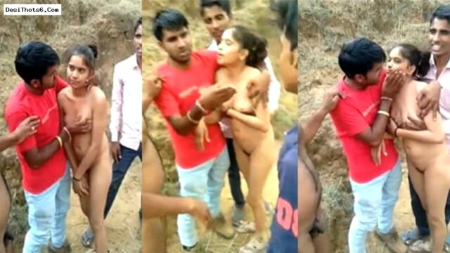 Trending Rajsthani Couple Outdoor Caught in Jungle Having Group Sex With Four Boys